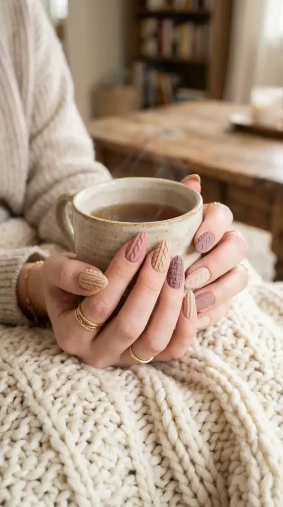 Sweater Texture Nails