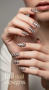 Almond Shape Leopard Nails