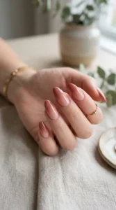 Almond-Shaped Ombre Nails