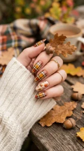 Autumn Leaves and Plaid Mix