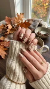 Beige and Brown Neutral Plaid