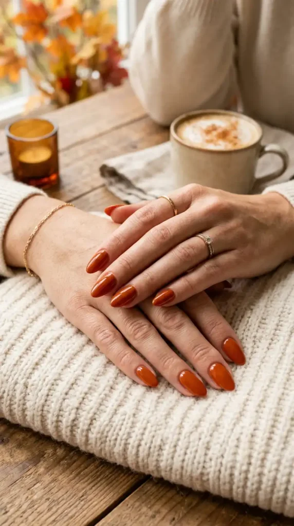 Burnt Orange Nails