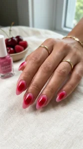 Cherry Berry Aura Nails
