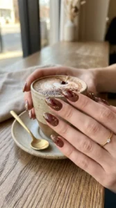 Cherry Mocha with Gold Foil