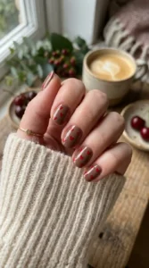 Cherry Mocha Heart Accent