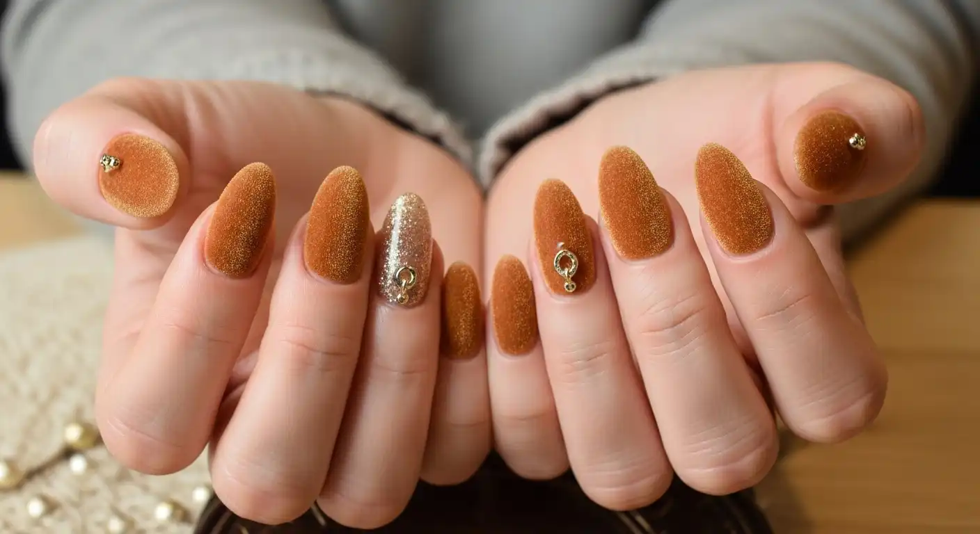 15 Cinnamon Velvet Nails Ideas for a Cozy and Trendy 2026 Manicure