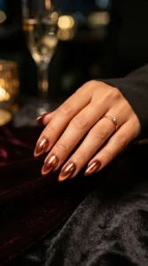  Cinnamon Chrome Velvet Nail