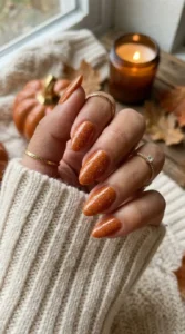 Cinnamon Sugar Pumpkin Nails