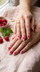 Classic Raspberry Aura Nails