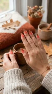 Coral to Brown Ombre