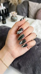 Crocodile Marble Nails