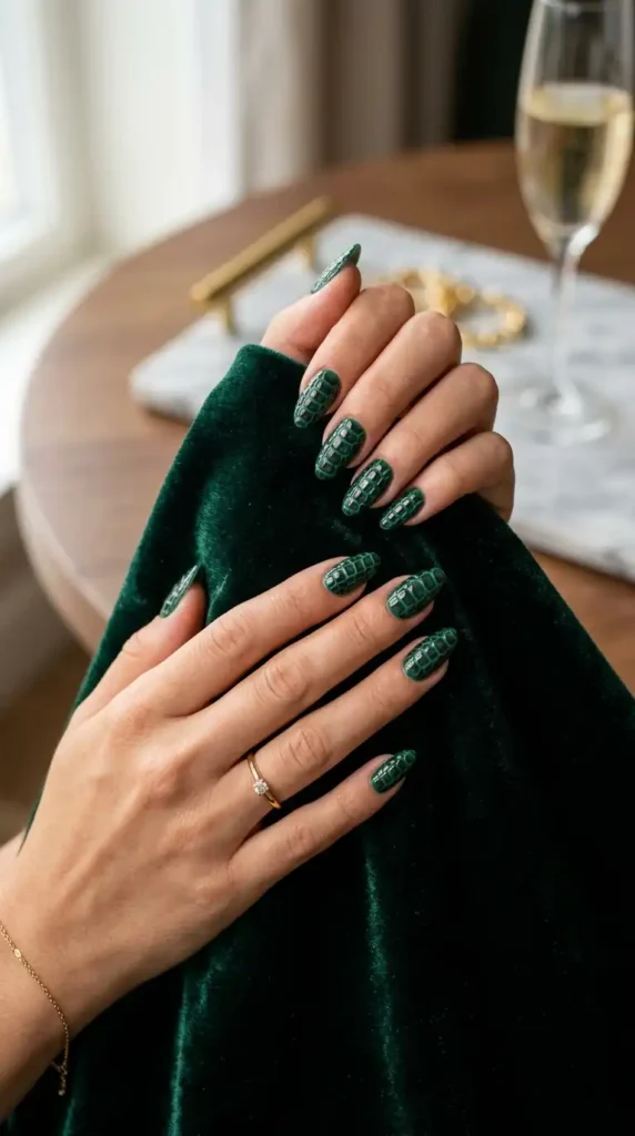 Crocodile Print Nails