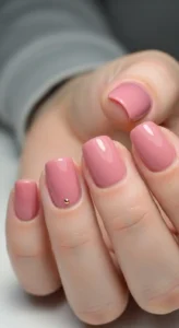 Dusty Rose Minimal Nails