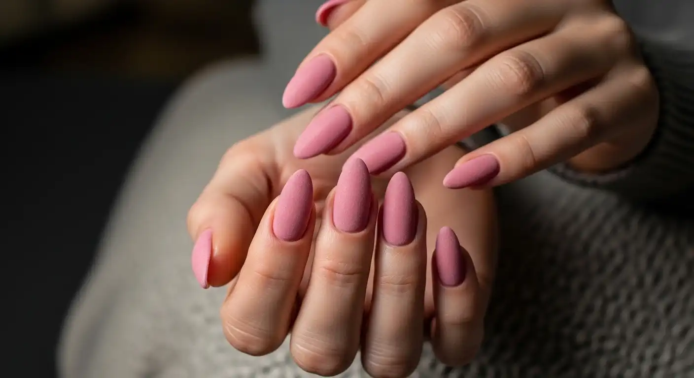Dusty Rose Nails
