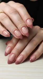 Dusty Rose Nude Blend Nails