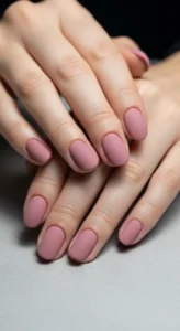Dusty Rose Short Nails