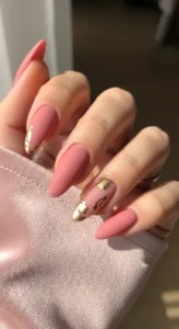 Dusty Rose Long Nails