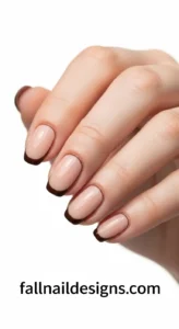 Espresso French Outline Nails