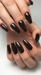 Espresso Chrome Nails