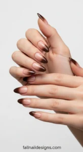 Espresso Ombre Nails