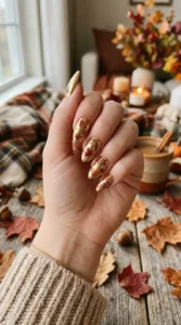 Gold Chrome with Leaf Designs