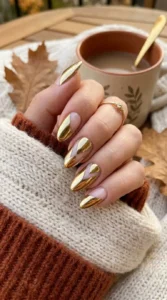 Gold Chrome with Negative Space