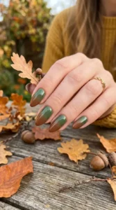 Green to Brown Ombre