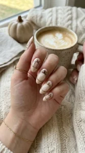 Latte Foam Pumpkin Nail