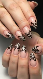 Leopard Ombre Nails