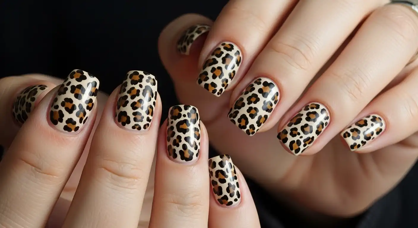 Leopard Print Nails