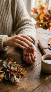 Matte Snake Print Nails