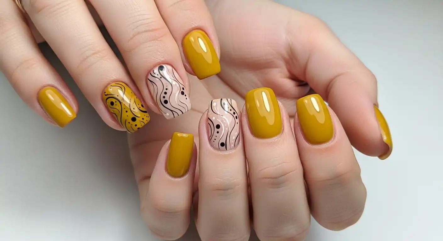 15 Mustard Yellow Nails Ideas for 2026 – Trendy & Unique Nail Designs