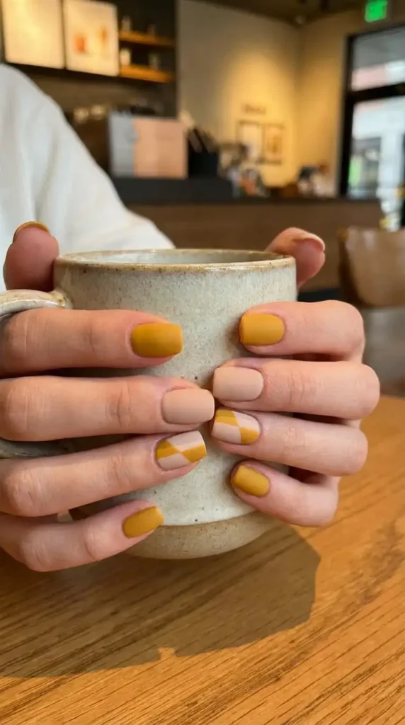 Mustard Yellow and Nude Combo