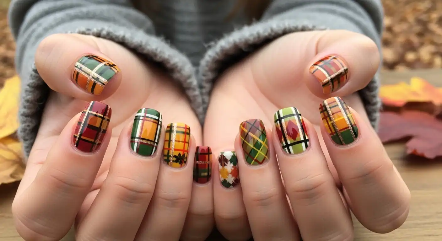 15 Plaid Fall Nails Ideas: Cozy Plaid Nail Designs for Autumn 2026