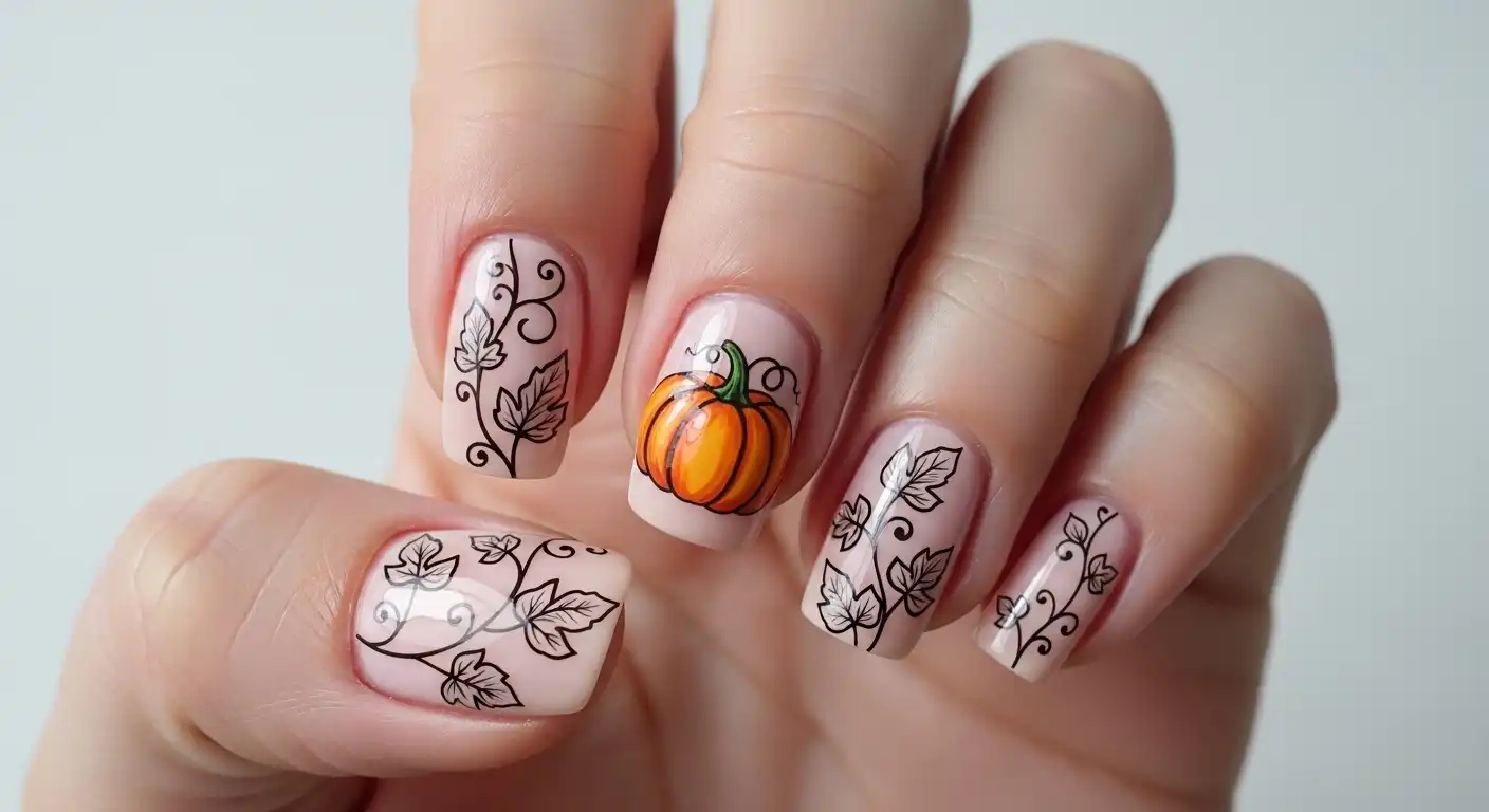 40 Pumpkin Spice Nails Ideas: Cozy Autumn Nail Designs to Try This Fall