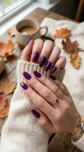 . Purple to Burgundy Ombre