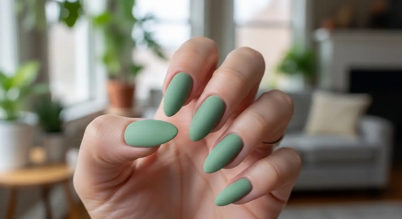 Sage Green Nails