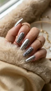 Snake Print with Chrome Accents