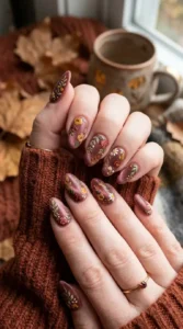 Velvet Floral Nails