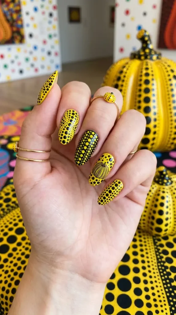 Yayoi Kusama Dot Nails