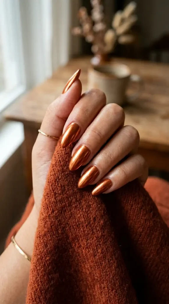 Copper Metallic Nails