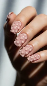 3D Polka Dot Nails