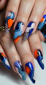 Abstract Art Dot Nails