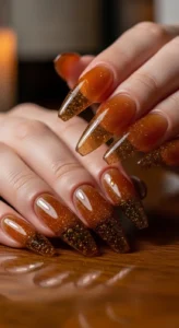 Amber Jelly Nails