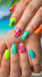 Bright Summer Nails