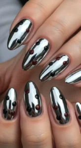Chrome Dot Nails