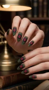Dark Academia Aura Nail