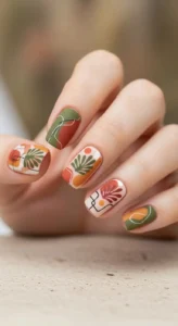 Earth Tone Matisse Nails