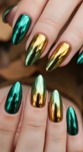 Green to Gold Chrome Blend