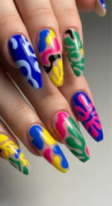 Long Acrylic Matisse Nails